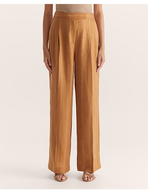 GAIA PINSTRIPE WIDE LEG PANT