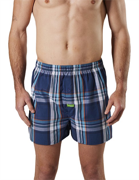 Denim Check Bamboo Boxer