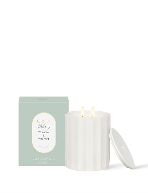 Alchemy White Tea & Wild Mint Ceramic Candle 350g