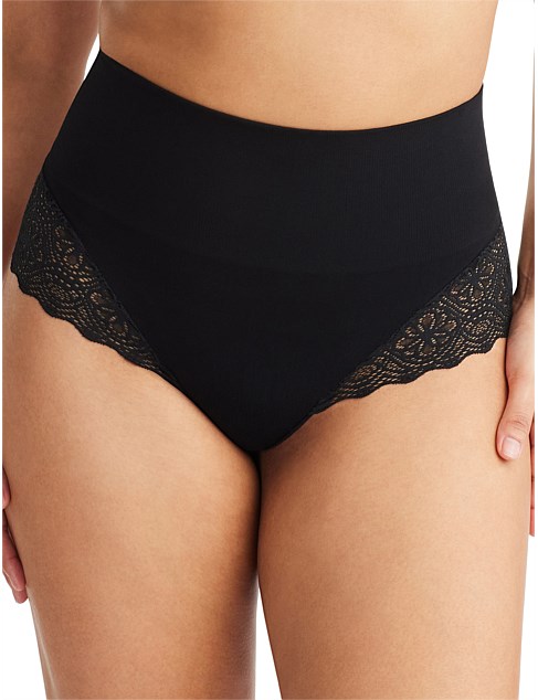 BAMBOO & LACE WAISTED THONG