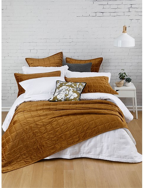 QUEEN COMFORTER SET 220X240CM MEEKA CHESTNUT