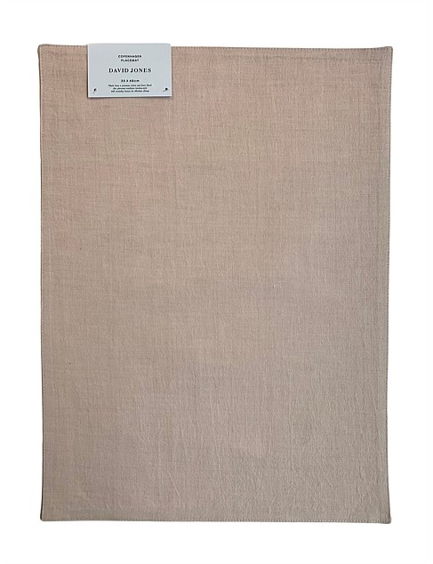 COPENHAGEN LINEN UNION PLACEMAT DUSTY PINK