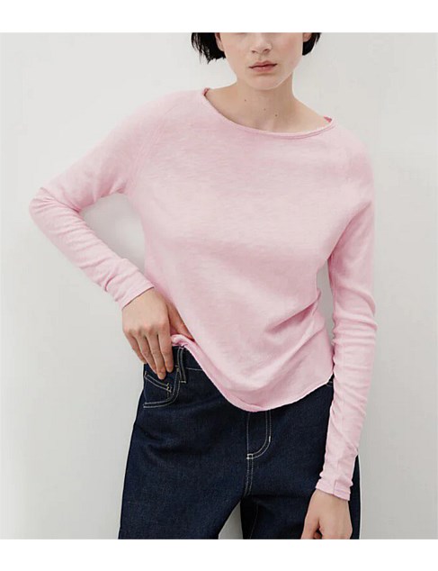 Boat Neck Long Sleeve T-Shirt