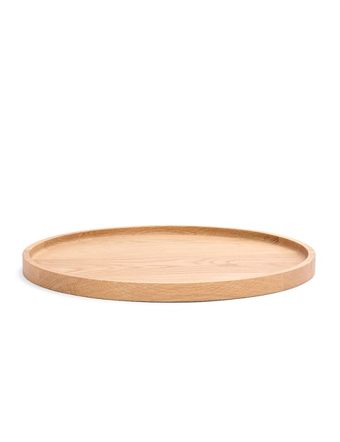 OAK ROUND TRAY