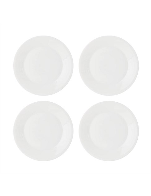 1815 Pure Plate 24cm White, Set of 4