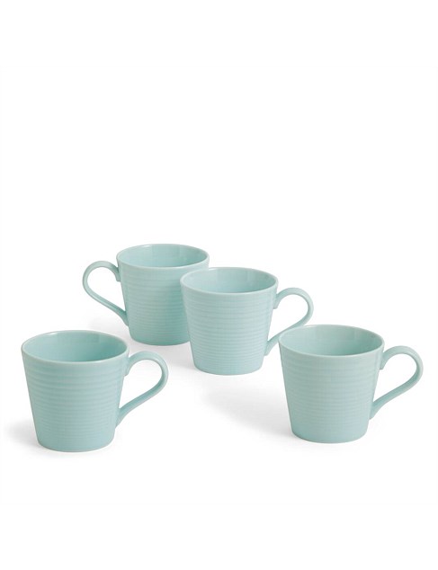 Gordon Ramsay Maze Mug 400ml Blue, Set of 4