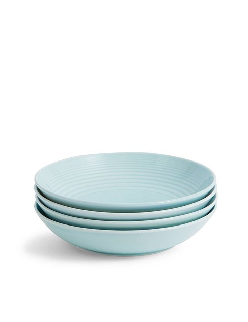 Gordon Ramsay Maze Pasta Bowl 24cm Blue, Set of 4