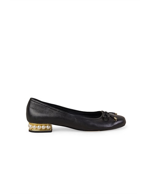 JOLIE PEARL BALLET FLAT - BLACK