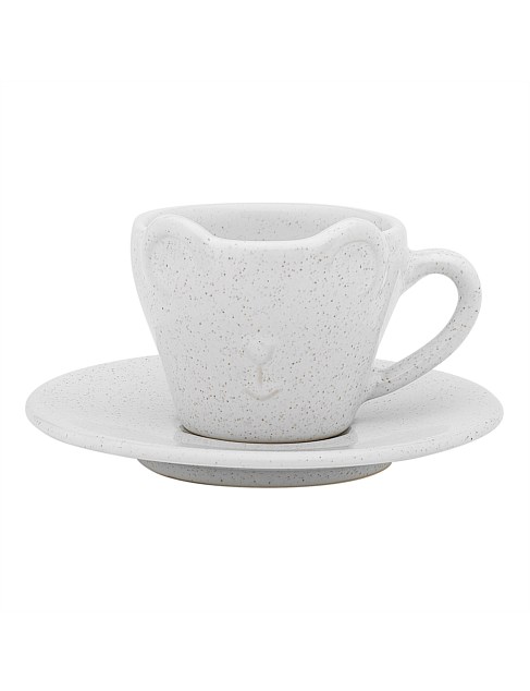 TEDDY BABYCHINO CUP&SAUCER 60ML OATMEAL