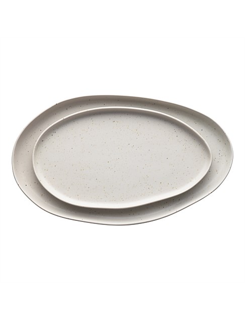 DOMUS S2 OVAL PLATTER ECRU