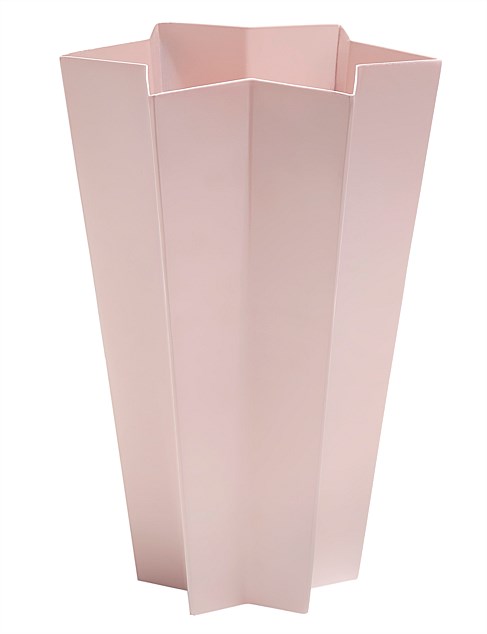 Metal Star Vase - Pink