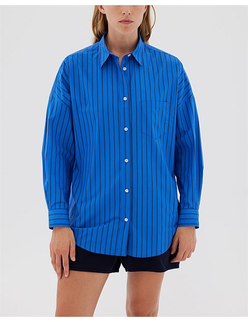 CHIARA SHIRT MID LENGTH- STRIPES