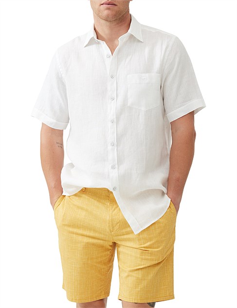 Waiheke 2 Short Sleeve Shirt - Snow