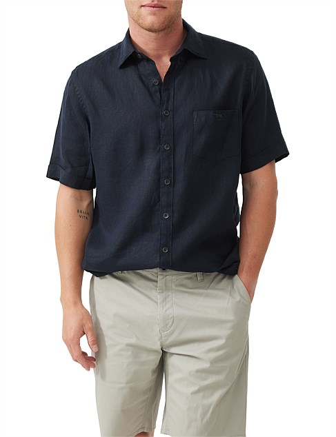 Waiheke 2 Short Sleeve Shirt - Midnight