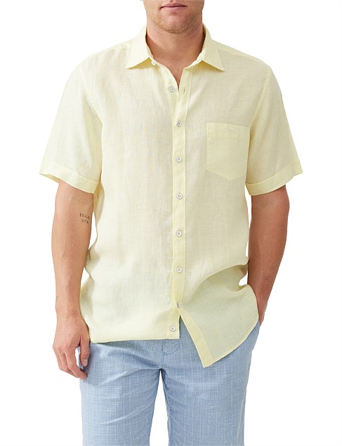 Waiheke 2 Short Sleeve Shirt - Limon