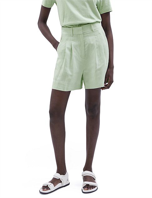 TAILORED LINEN BLEND SHORT