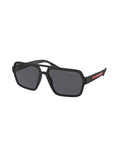 Rectangle BLACK POLAR DARK GREY Male Sunglass