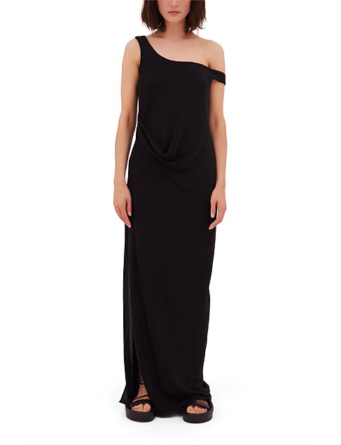 BLACK JERSEY LEONORA DRESS