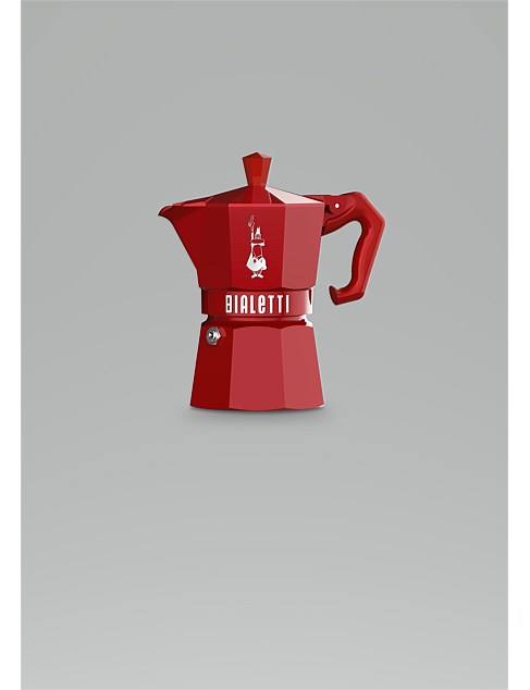 Moka Exclusive 3 Cup Red