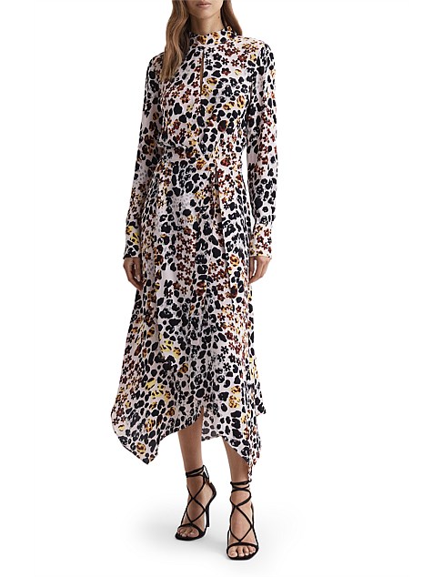 Lira Animal Midi Dress