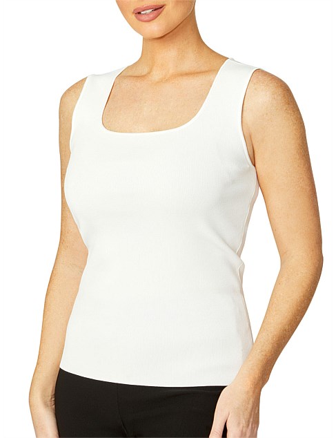 MILANO IVORY KNIT TANK TOP