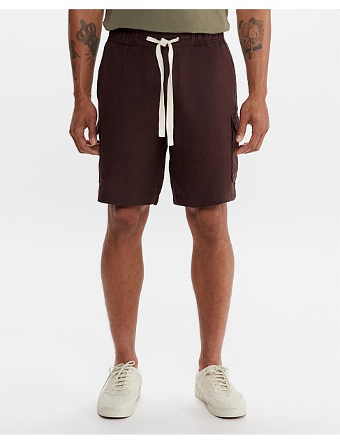 NOAH LINEN CARGO SHORT