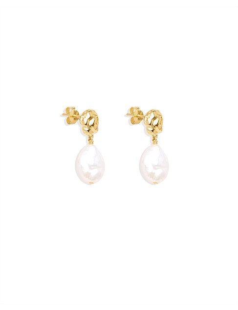 Endless Grace Pearl Drop Earrings