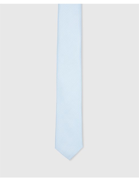 Baby Shine Skinny Tie - Silk In Blue Light