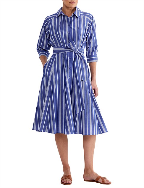 TIE FRONT SHIRT DRESS