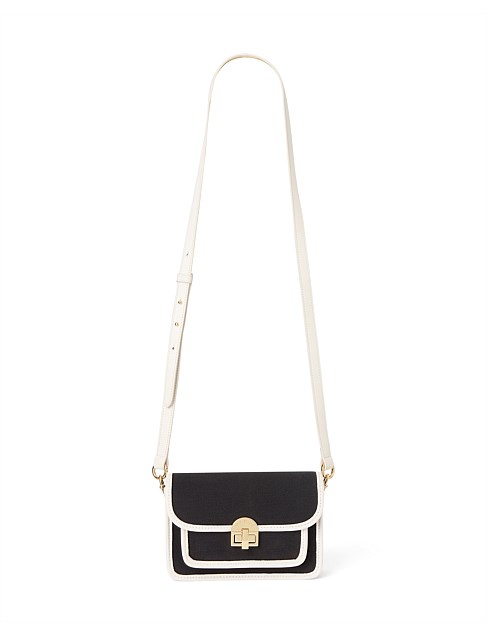 ROXANNE LEATHER TRIM CB BAG