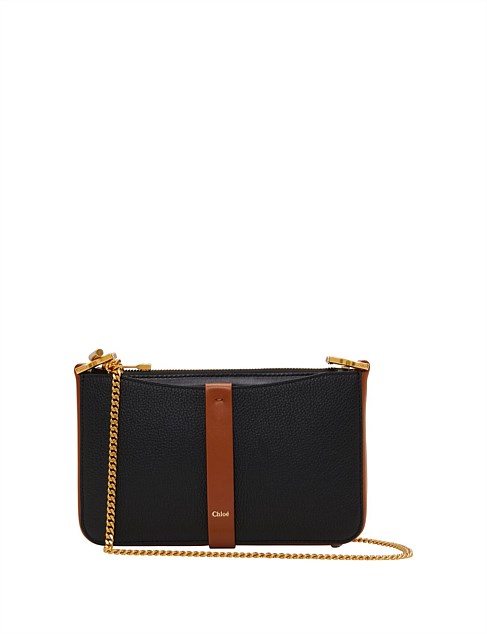 MARCIE BUCKLE ZIP POUCH ON CHAIN