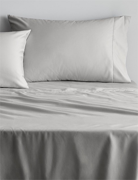 1000TC COTTON SATEEN QUEEN SHEET SET IN DOVE - MULTI DEPTH