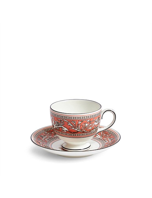 Florentine Salmon Teacup Saucer 174ml