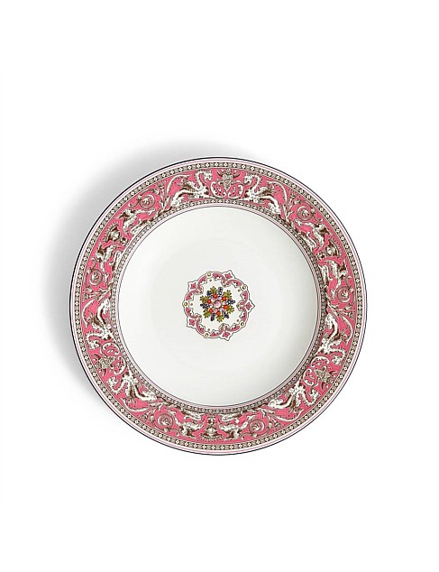 Florentine Fuchsia Rim Soup 22.8cm