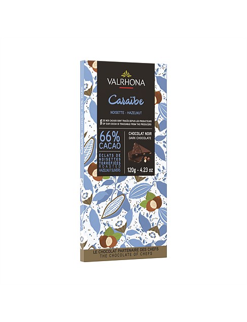 VALRHONA CARAIBE 66% HAZELNUT 120G