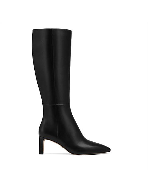 KIAN Black Leather Long Boot