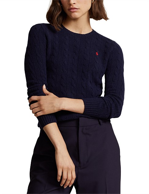 CABLE-KNIT WOOL-CASHMERE SWEATER