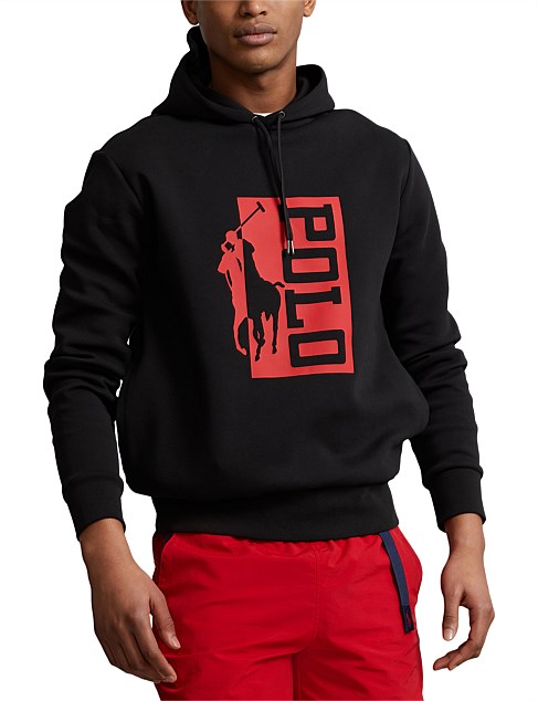 Big Pony Logo Double-Knit Hoodie