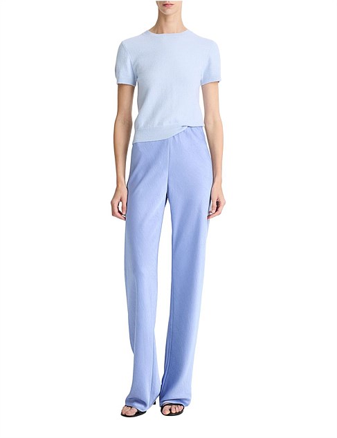 High-Waist Fluid Satin Bias Pant