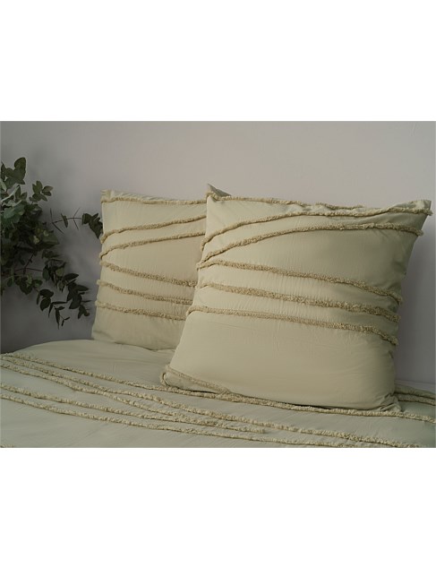 JOHANNA SAGE TUFTED EUROPEAN PILLOWCASE