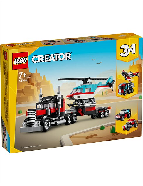 LEGO® Creator Flatbed Truck with Helicopter 31146