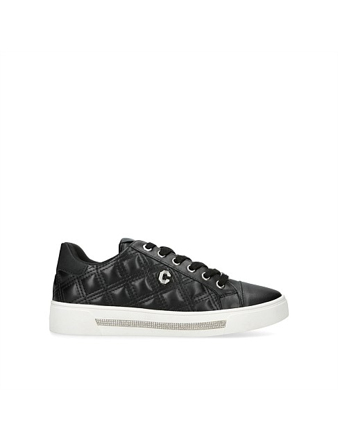 DIAMOND QUILT BLACK SNEAKER