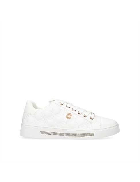 DIAMOND QUILT WHITE SNEAKER