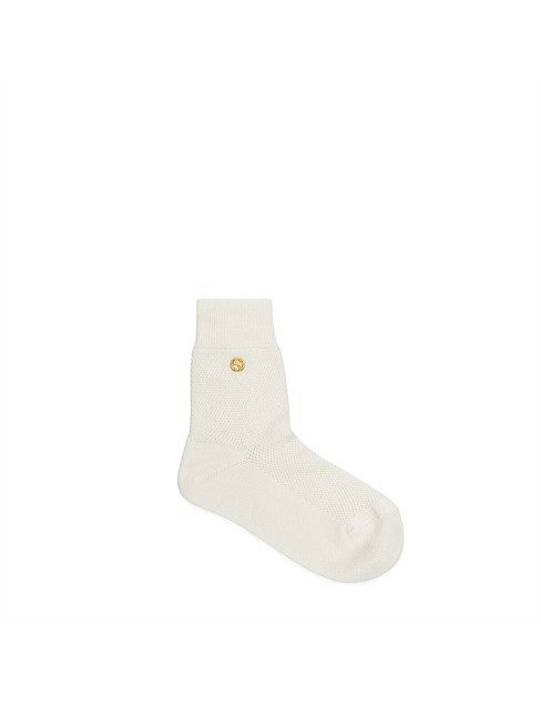 Cotton blend socks with Interlocking G