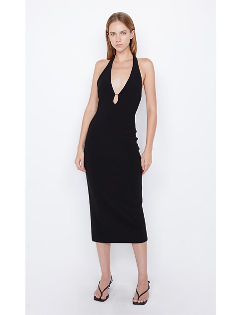 ELVIE HALTER MIDI DRESS