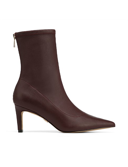 PRESTON Bordeaux Leather Ankle Boot