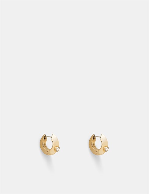 The Edge Huggie Hoop Earrings