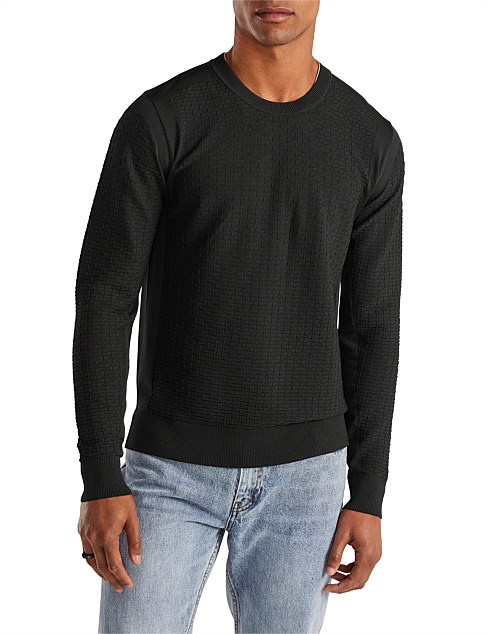 DIAMOND STITCH TECH SWEATER