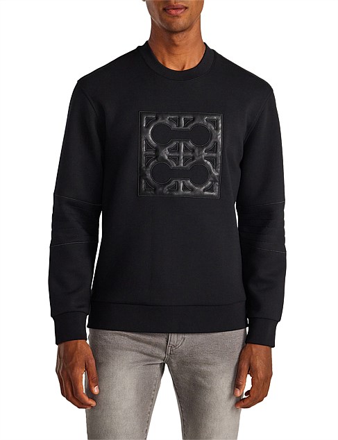 QUILTED MONOGRAM SWEATSHIRT