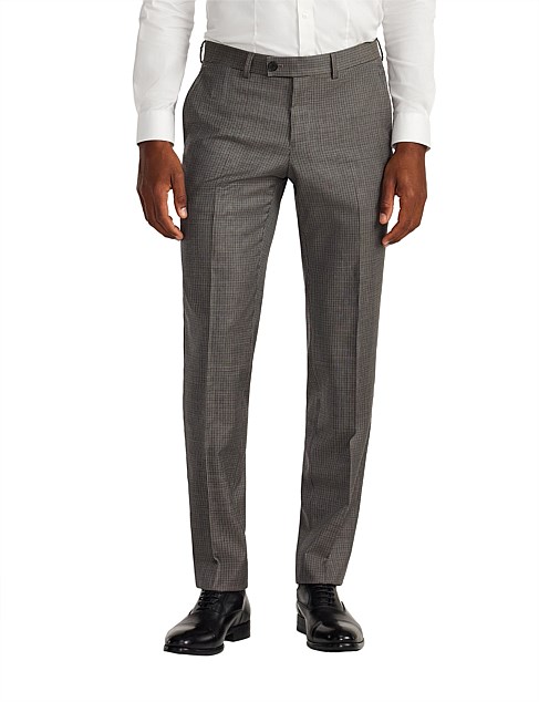 MICRO CHECK SUIT PANTS